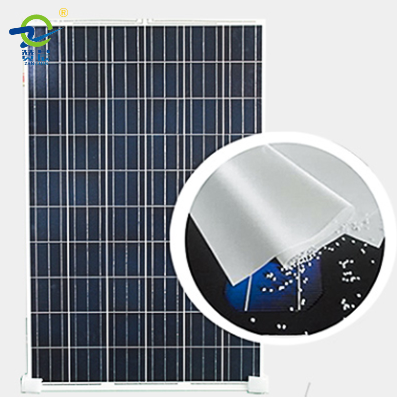 赞晨厂家直销EVA胶膜0.45mm 太阳能电池板封装膜EVA半透明软胶片