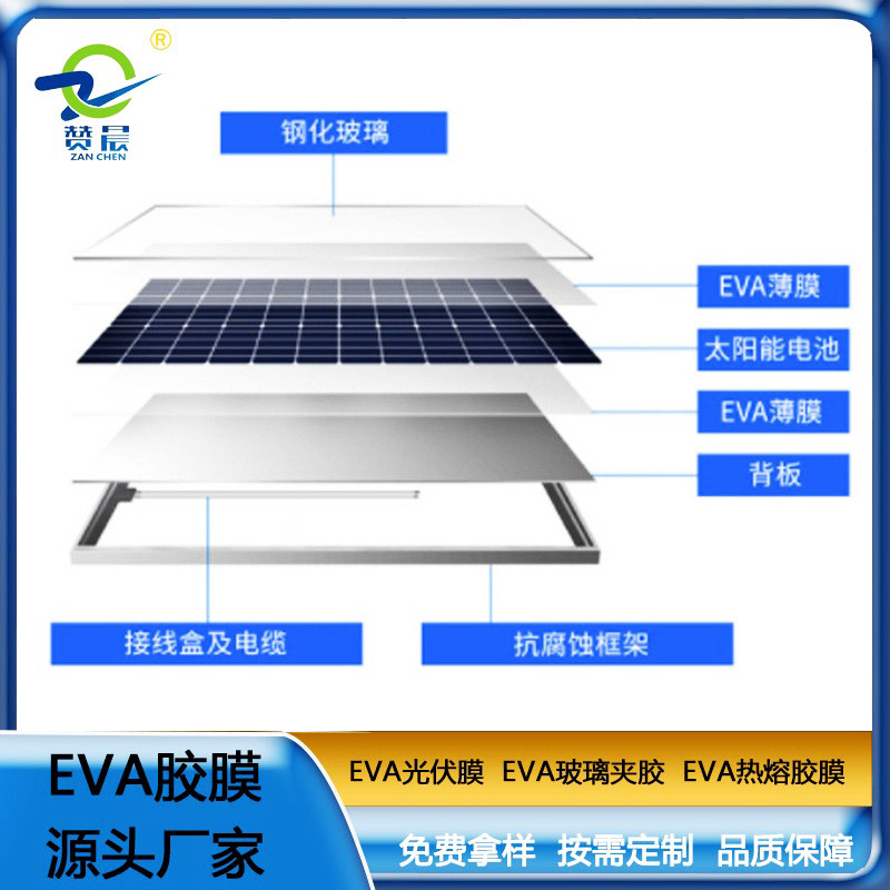 太阳能封装背板用光伏膜厂家直销EVA太阳能光伏膜0.5mm专业生产